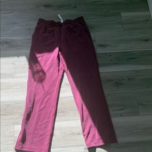 Lululemon Athletica Women's Wide Leg  Softstreme Pants in Burgundy